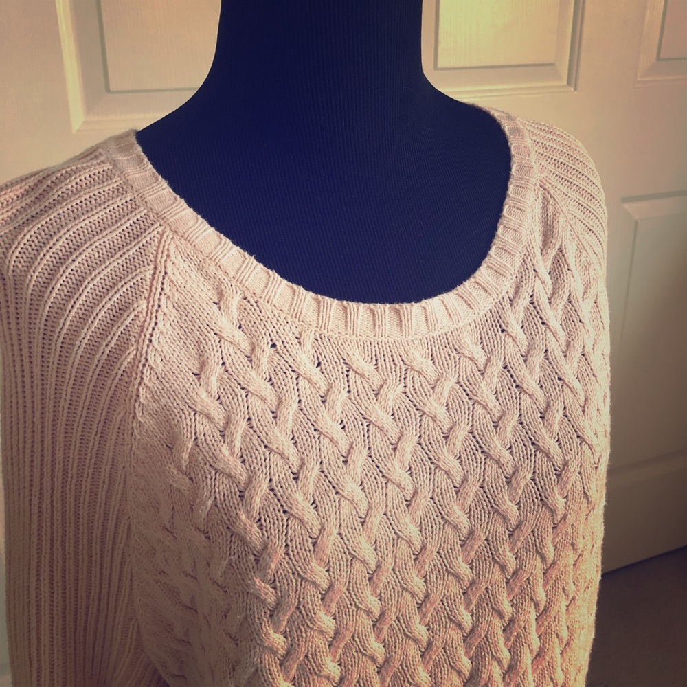 Cable-knit sweater